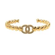 Chanel Vintage Pre-owned Metall armband Yellow, Dam