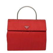 Prada Vintage Pre-owned Tyg prada-vskor Red, Dam