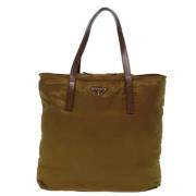 Prada Vintage Pre-owned Tyg prada-vskor Green, Dam