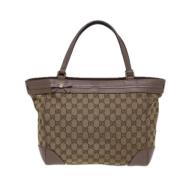 Gucci Vintage Pre-owned Canvas gucci-vskor Beige, Dam