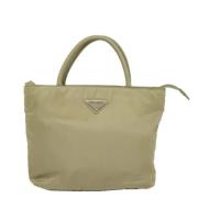 Prada Vintage Pre-owned Tyg prada-vskor Beige, Dam