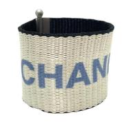 Chanel Vintage Pre-owned Tyg armband White, Dam