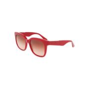 Lacoste Granate Stilfull Modell Solglasögon Red, Dam