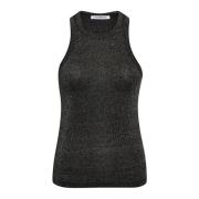 Co'Couture Glitter Tank Top 96-Black Black, Dam