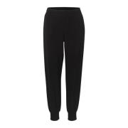 Cream Avslappnad Passform Harem Pant Sweatpants Pitch Black Black, Dam