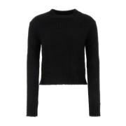 Jil Sander Alpaca Blend Sweater Black, Dam