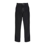 Carhartt Wip Straight Jeans Black, Herr