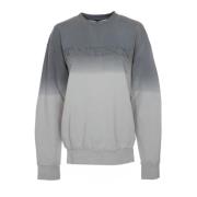 JW Anderson Gradient Logo Broderad Sweatshirt Blue, Dam