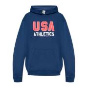 Sporty & Rich Bomullsweatshirt Blue, Herr