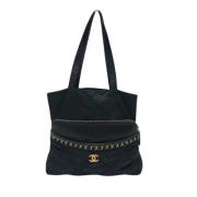 Chanel Vintage Pre-owned Canvas chanel-vskor Black, Dam