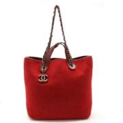 Chanel Vintage Pre-owned Ylle totevskor Red, Dam