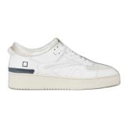 D.a.t.e. Sportiga Beige Läder Sneakers med Gummisula White, Dam