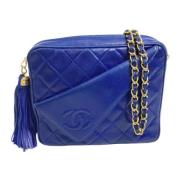 Chanel Vintage Pre-owned Laeder chanel-vskor Blue, Dam