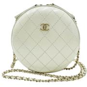 Chanel Vintage Pre-owned Laeder chanel-vskor White, Dam