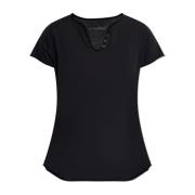 Zadig & Voltaire T-shirt Henley Black, Dam