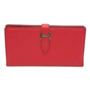 Hermès Vintage Pre-owned Laeder plnbcker Red, Dam