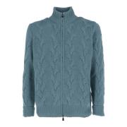 Filippo De Laurentiis Stilfull Fullzip Cardigan Blue, Herr