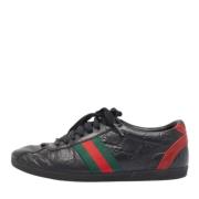 Gucci Vintage Pre-owned Laeder sneakers Black, Dam