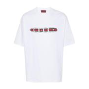 Gucci Vit Logo Print T-shirts Polos White, Herr