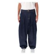 Kenzo Blå Wide-Leg School Boy Fit Jeans Blue, Herr