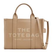 Marc Jacobs Läder Medium Tote Väska Brown, Dam