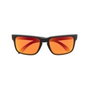 Oakley Orange Fyrkantiga Solglasögon med präglad logotyp Black, Unisex