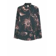 Paul Smith Grön Blommig Skjorta Thistleberry Print Multicolor, Herr