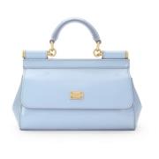 Dolce & Gabbana Klarblå Läder Crossbody Väska Blue, Dam