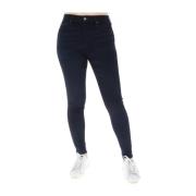 Superdry Högmidjade Slitna Jeans Blue, Dam