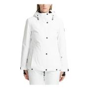 Emporio Armani EA7 7 Ski Jacka med Tryckknappar White, Dam