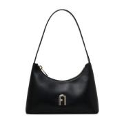 Furla Svart Diamond Axelväska Black, Dam