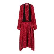 Max Mara Elegant Goccia Klänning med Fickor Red, Dam