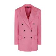 Tom Ford Bubblegum Pink Double Breasted Blazer Pink, Dam