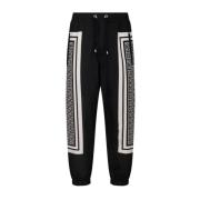 Balmain Monogram Print Track Pants Multicolor, Herr