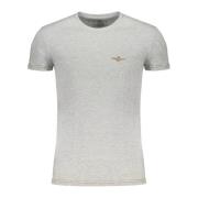 Aeronautica Militare Grå kortärmad herr T-shirt Gray, Herr