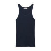 Dorothee Schumacher Räfflad tanktopp med hotfix-dekoration Blue, Dam