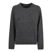 Pinko Grå Tröja Aw24 Stilfullt Mysigt Gray, Dam