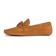 Boggi Milano Suede Loafers Brown, Herr