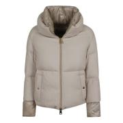 Herno Chantilly Bomber Down Jacket Beige, Dam