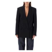 Coperni Svart Dubbelknäppt Skräddarsydd Blazer Black, Dam