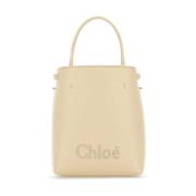 Chloé Slät kornläder axelväska Beige, Dam