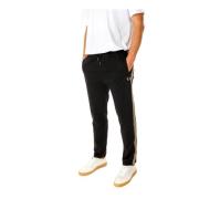 Fred Perry Sporty Crochet Tape Track Pants Black, Herr