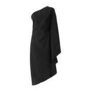 Karl Lagerfeld Asymmetrisk Klänning Black, Dam