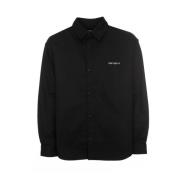 Carhartt Wip Script Logo Overshirt Black, Herr