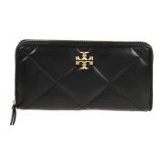 Tory Burch Svart Matelassé Plånbok Black, Dam