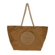 Tory Burch Brun Shopper Väska Ella Beige, Dam