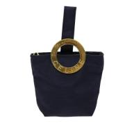 Celine Vintage Pre-owned Tyg kuvertvskor Blue, Dam