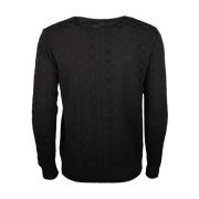 Xagon Man Casual Rund Hals Tröja Black, Herr