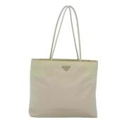 Prada Vintage Pre-owned Nylon totevskor White, Dam