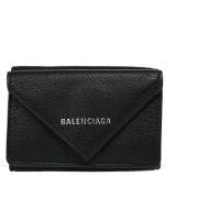 Balenciaga Vintage Pre-owned Laeder plnbcker Black, Dam